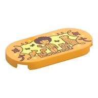 Visuel indicatif Rebrickable de Tuile ronde 2 x 4 avec Antonio, Animaux sur fond jaune clair (Tile Round 2 x 4 with Antonio, Animals on Bright Light Yellow Background Print)
