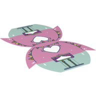 Visuel indicatif Rebrickable de Tente, rose vif et motif imprimé vert d’eau (Tent, Bright Pink and Aqua Print)