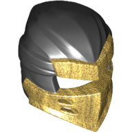 Visuel indicatif Rebrickable de Enveloppe avec masque d'armure perle motif d'or (Wrap with Armor Mask Pearl Gold Pattern)