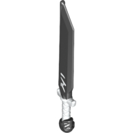 Visuel indicatif Rebrickable de Arme épée avec manche blanc, marquages (Weapon Sword with White Handle, Markings)