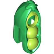 Visuel indicatif Rebrickable de Costume pois avec motif pois vert citron (Costume Pea with Lime Peas Pattern)