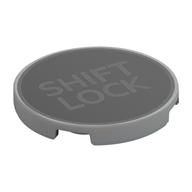 Visuel indicatif Rebrickable de Tuile ronde 3 x 3 avec 'SHIFT LOCK' sur fond noir imprimé (Tile Round 3 x 3 with 'SHIFT LOCK' on Black Background Print)
