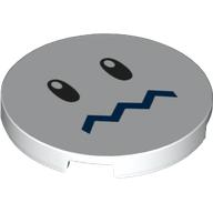 Visuel indicatif Rebrickable de Tuile ronde 3 x 3 avec motif imprimé Freezie Face (Tile Round 3 x 3 with Freezie Face Print)