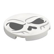 Visuel indicatif Rebrickable de Tuile ronde 3 x 3 avec motif imprimé crâne (Tile Round 3 x 3 with Skull Print)