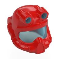 Visuel indicatif Rebrickable de Casque plongeur sous-marin avec visière bleu clair transparent et phares (Helmet Underwater Diver with Trans-Light Blue Visor and Headlamps)