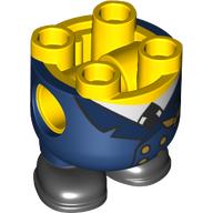 Minion corps, bleu foncé pilote costume motif imprimé (Minion Body, Dark Blue Pilot Suit Print)