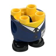 Corps minion, costume bleu foncé, logo avl motif imprimé (Minion Body, Dark Blue Suit, AVL Logo Print)