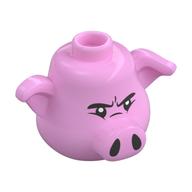 Tête de minifigurine spéciale, cochon avec des yeux en colère motif imprimé (pigsy) (Minifig Head Special, Pig with Angry Eyes Print (Pigsy))
