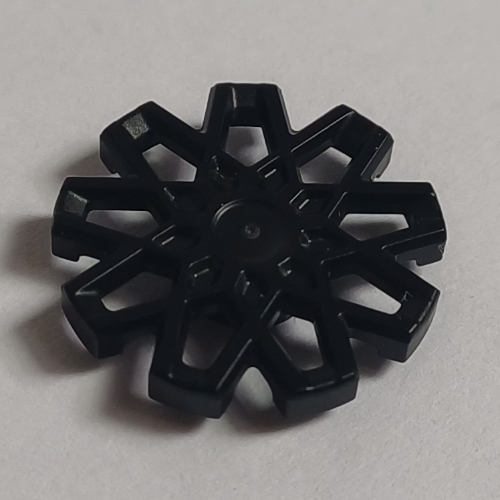 Visuel indicatif Rebrickable de Couvercle de roue à 9 rayons, sans jante (Wheel Cover 9 Spoke, No Rim)