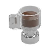 Visuel indicatif Rebrickable de Équipement Stein/Cup avec motif de boisson brun rougeâtre (Equipment Stein/Cup with Reddish Brown Drink Pattern)