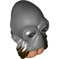 Tête de minifigurine Alien spécial (Ponda Baba l'Aqualish) (Minifig Head Special Alien (Ponda Baba the Aqualish))