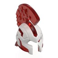 Casque avec motif blanc de crête (Helmet with Crest White Pattern)