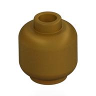 Tête de minifigurine [sans motif] [tenon ventilé - trou central] (Minifig Head [Plain] [Vented Stud - Center Hole])