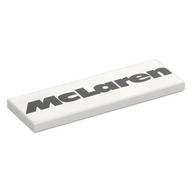 Visuel indicatif Rebrickable de Tuile 2 x 6 avec motif imprimé noir 'McLaren' (Tile 2 x 6 with Black 'McLaren' Print)
