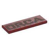 Visuel indicatif Rebrickable de Tuile 2 x 6 avec motif imprimé en cuivre 'ORCA' (Tile 2 x 6 with Copper 'ORCA' Print)