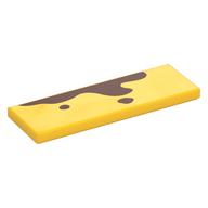 Visuel indicatif Rebrickable de Tuile 2 x 6 avec 2 Petit, 1 Grand Marron Rouge Flottés imprimé (Tile 2 x 6 with 2 Small, 1 Large Reddish Brown Splotches Print)