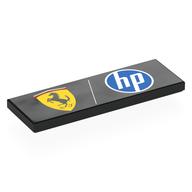 Visuel indicatif Rebrickable de Tuile 2 x 6 avec Ferrari, motif imprimé logo HP (Tile 2 x 6 with Ferrari, HP Logo Print)