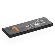 Visuel indicatif Rebrickable de Tuile 2 x 6 avec signature blanche (lando noris), imprimé orange '1' (Tile 2 x 6 with White Signature (Lando Norris), Orange '1' Print)