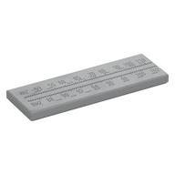 Visuel indicatif Rebrickable de Tuile 2 x 6 avec motif imprimé Fréquences Radio (Tile 2 x 6 with Radio Frequencies Print)
