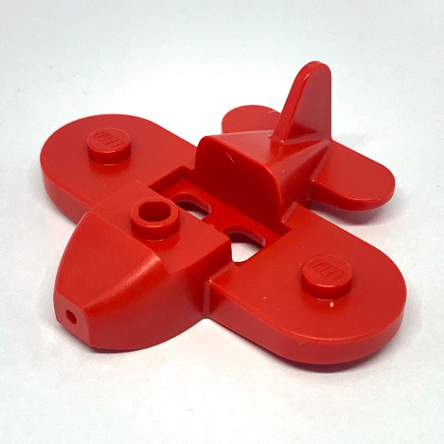Minifigurine accessoire de taille, Avion avec 1 tenon sur chaque aile et trou pour connecteur sur le devant (Minifig Hipwear, Plane with 1 Stud on Each Wing and Pin Hole on Front)