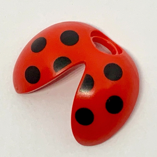 Minifigurine col coccinelle / coccinelle ailes avec des taches noires motif imprimé (Minifig Neckwear Ladybug / Ladybird Wings with Black Spots Print)