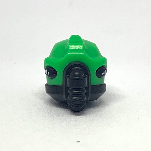 Visuel indicatif Rebrickable de Tête de minifigurine Spécial, Alien avec appareil respiratoire, motif de peau vert vif (Minifig Head Special, Alien with Breathing Apparatus, Bright Green Skin Pattern)