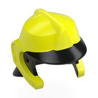 Casque avec motif de protection de pointe et de cou noir (Helmet with Black Peak and Neck Protector Pattern)