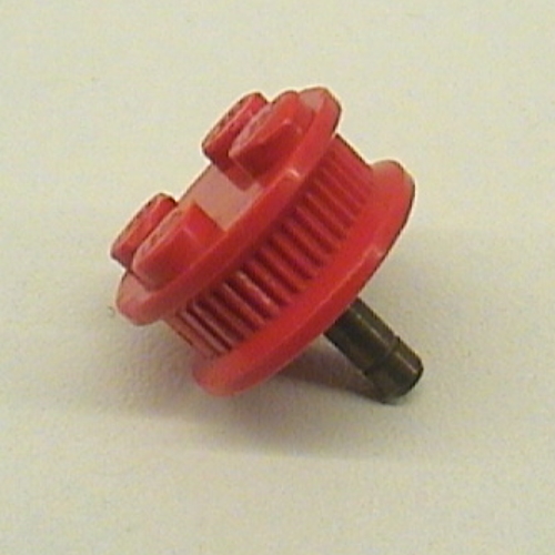 Visuel indicatif Rebrickable de Roue ancienne avec 4 tenons et dents de traction (Wheel Old with 4 Studs and Traction Teeth)
