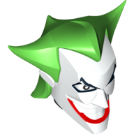 Visuel indicatif Rebrickable de Grande figurine tête Joker motif imprimé (Large Figure Head Joker Print)