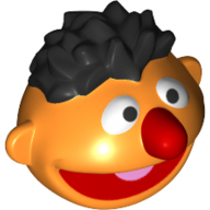 Tête de minifigurine Spécial (Ernie) (Minifig Head Special (Ernie))