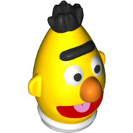 Tête de minifigurine Spécial (Bert) (Minifig Head Special (Bert))