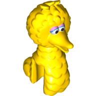 Tête de minifigurine spéciale, grand oiseau (Minifig Head Special, Big Bird)