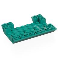 Visuel indicatif Rebrickable de Brique inclinée inversée 45° 6 x 8 double avec trous sur les côtés, 1 x 4 découpe sur le côté (Brick Sloped Inverted 45° 6 x 8 Double with Pin Holes on Sides, 1 x 4 Cutout On Side)