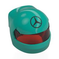 Visuel indicatif Rebrickable de Casque, Formule 1 avec motif Visière transparent-Rouge et logo Mercedes (Helmet, Formula 1 with Trans-Red Visor Pattern and Mercedes Logo Print)