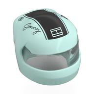 Visuel indicatif Rebrickable de Casque, formule 1 avec motif de visière transparent, bande noire, motif imprimé 'Sonny' (Helmet, Formula 1 with Trans-Clear Visor Pattern, Black Stripe, 'Sonny' Print)