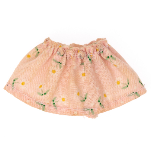Belville, Jupe courte, Blanc Fleurs imprimé (Belville, Skirt, Short, White Flowers Print)