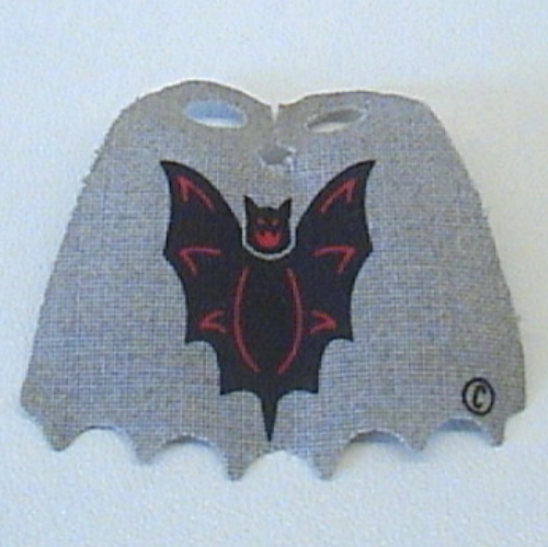 Cape de cou, festonné 6 points avec Bat motif imprimé (Neckwear Cape, Scalloped 6 Points with Bat Print)