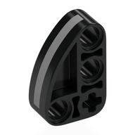 Visuel indicatif Rebrickable de poutre Technic 2 x 3 l en forme de quart d'ellipse épais avec motif imprimé à rayures argentées (Technic Beam 2 x 3 L-Shape with Quarter Ellipse Thick with Silver Stripe Print)