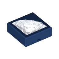 Visuel indicatif Rebrickable de Carreau spécial 1 x 1 avec opale moulée diamant transparent (Tile Special 1 x 1 with Molded Opal Trans-Clear Diamond)