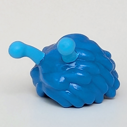Cheveux avec antennes, motif azur foncé (Hair with Antennas, Dark Azure Pattern)