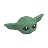 Tête de minifigurine Spécial, Bébé / Petit enfant, Oreilles pointues, Motif imprimé Yeux noirs (Grogu / L'Enfant / Bébé Yoda) (Minifig Head Special, Baby / Toddler, Pointy Ears, Black Eyes Print (Grogu / The Child / Baby Yoda))