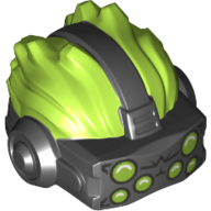 Cheveux avec lunettes casque, vert citron cheveux motif imprimé (Hair with Goggles Headset, Lime Hair Print)