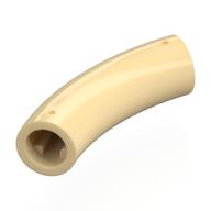 Visuel indicatif Rebrickable de Brique ronde 1 x 1 D. Tube avec 45° coude et axe trous (trous de croisement) à chaque extrémité (Brick Round 1 x 1 D. Tube with 45° Elbow and Axle Holes (Crossholes) at Each End)