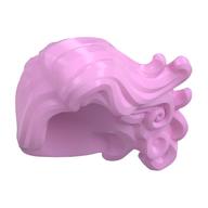 Cheveux longs balancés à gauche avec boucles (Hair Long Swept Left with Curls)