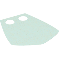 Jupe accessoire de taille pentagonale avec motif imprimé de points argentés (Hipwear Skirt Pentagonal with Silver Dots Print)