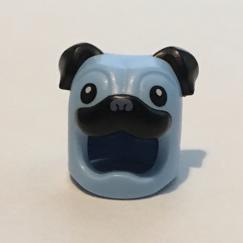 Costume / Masque, Chien, Carlin motif imprimé (Costume / Mask, Dog, Pug Print)