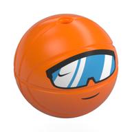 Tête de minifigurine spéciale, basket-bille avec visières blanc/bleu imprimé (Minifig Head Special, Basketball with White/Blue Visors Print)