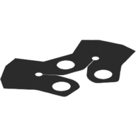 Cape, épaulière, double avec dos noir (Neckwear Cape, Pauldron, Double with Black Back)