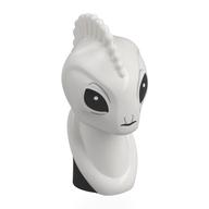 Tête de minifigurine Spécial, cou long, frisette, Kaminoan, yeux noirs, motif imprimé au cou (Minifig Head Special, Long Neck, Frill, Kaminoan, Black Eyes, Neck Print)