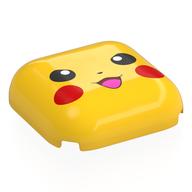 Visuel indicatif Rebrickable de Brique ronde, courbée 4 x 4, pikachu face aux joues rouges motif imprimé (Brick Round, Curved 4 x 4, Pikachu Face with Red Cheeks Print)
